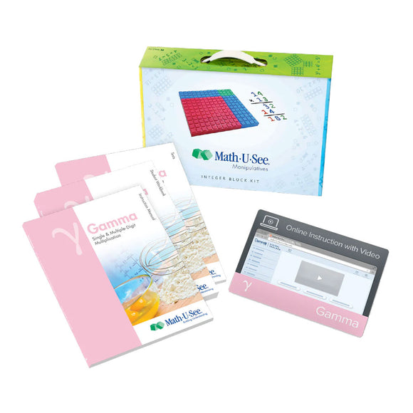 Math-U-See GammaOnce students have mastered the concepts of addition and subtraction (covered in Alpha and Beta), they are ready for multiplication. Gamma teaches single-digit facts and multiple-digit multiplication skills.Age Range: 8-11Grade Range: 3