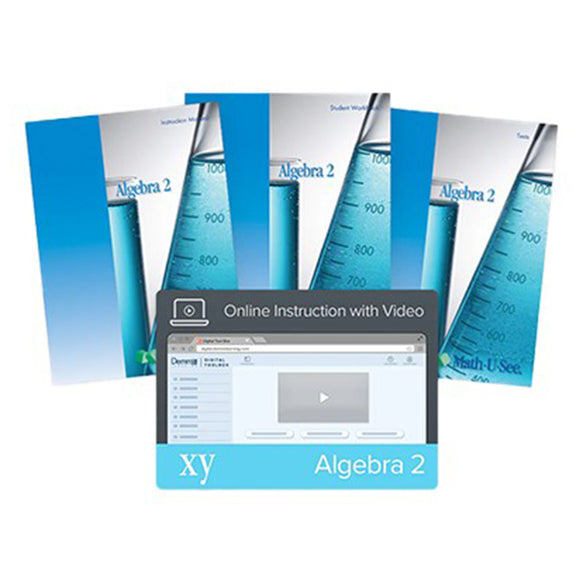 Math-U-See Algebra 2Factoring polynomials, quadratic formula, graphing conic sections and other algebra 2 topics.Age Range: 15-18Grade Range: 10