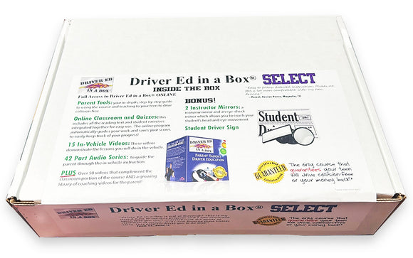 Driver Ed in a Box + Parent Tools