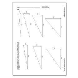 RightStart Math Level H SamplerLesson 24: Ratios of Tessellating Triangles