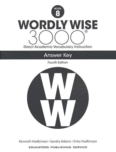 Wordly Wise 3000 Book 8 - Answer Key only