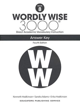 Wordly Wise 3000 Book 8 - Answer Key only