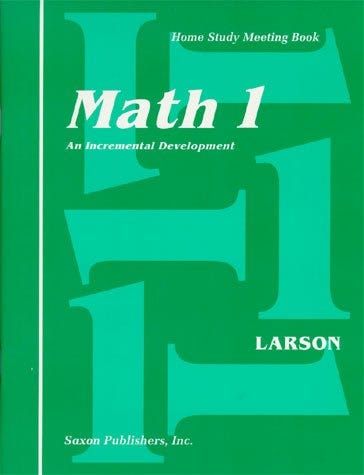 Saxon Math 1 Meeting Book (1st edition)