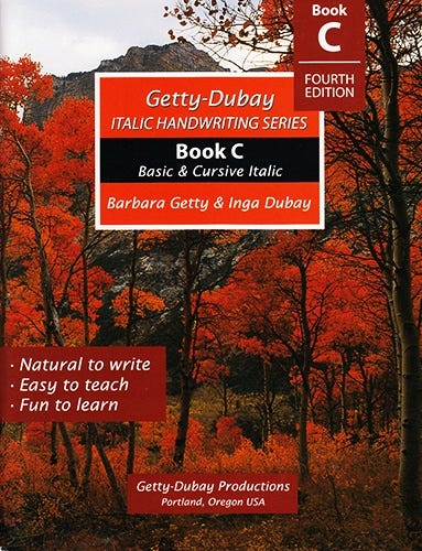 Getty-Dubay Basic and Cursive C