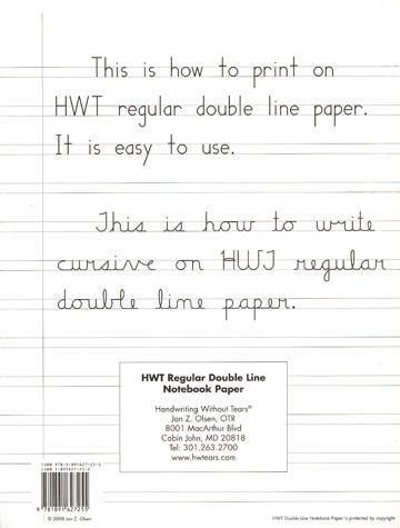 Lined Paper for approx. levels 2-3