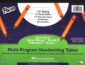 Lined Paper Tablet for approx. level 2