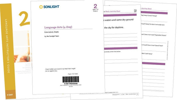 Extra Language Arts 2 Student Activity Sheets