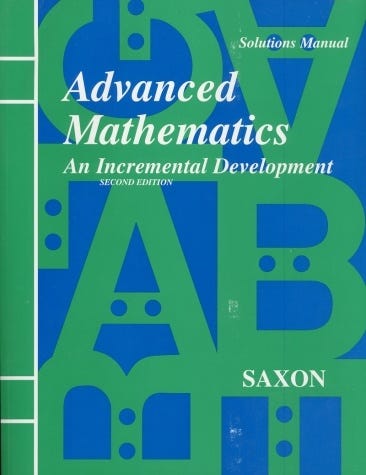 Saxon Advanced Math Solutions Manual (2nd edition)