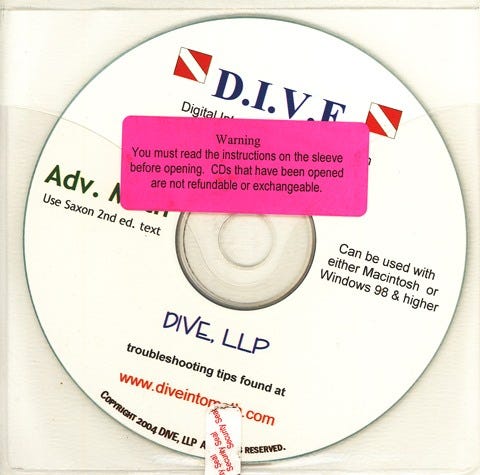 DIVE CD Advanced Math (Windows; 2nd Edition)