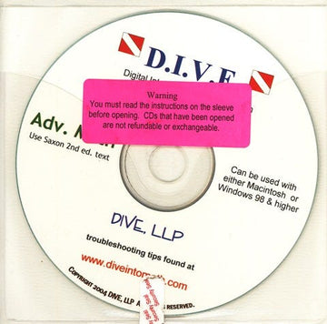 DIVE CD Advanced Math (Windows; 2nd Edition)