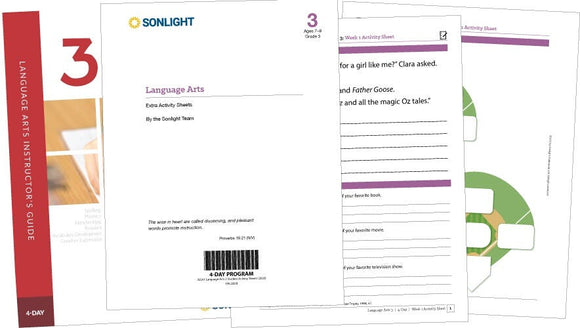 Extra Language Arts 3 Student Activity Sheets