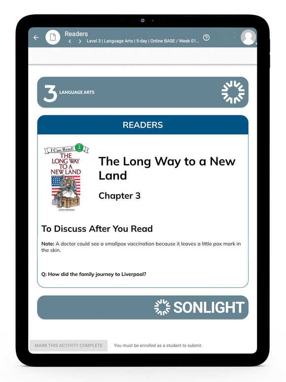 Language Arts 3 Instructor's Guide