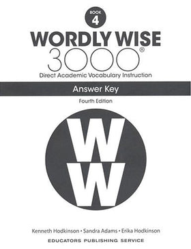 Wordly Wise 3000 Book 4 - Answer Key only