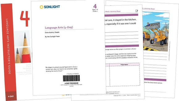 Extra Language Arts 4 Student Activity Sheets