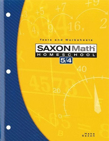 Saxon Math 5/4 Tests/Worksheets (3rd edition)