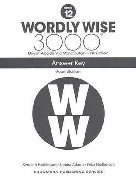 Wordly Wise 3000 Book 12 - Answer Key only