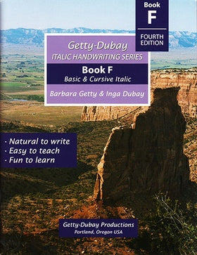 Getty-Dubay Basic and Cursive F