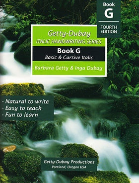 Getty-Dubay Basic and Cursive G