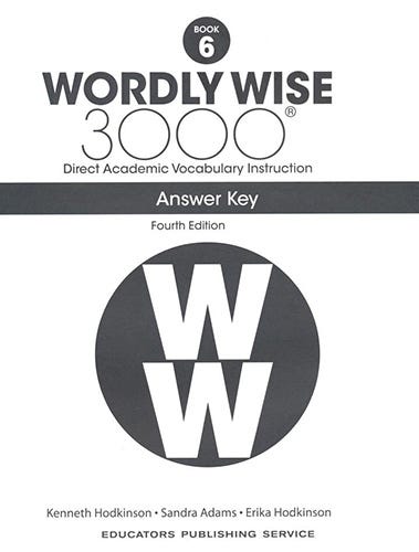 Wordly Wise 3000 Book 6 - Answer Key only