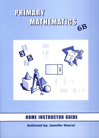 Singapore Math, 6B Home Instructor's Guide