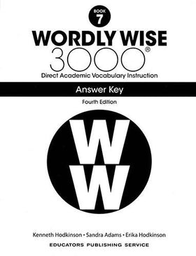 Wordly Wise 3000 Book 7 - Answer Key only