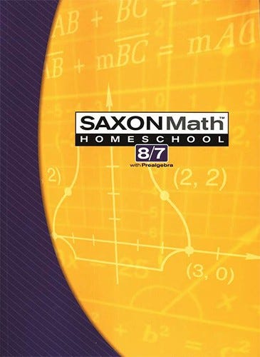 Saxon Math 8/7 Homeschool Kit (3rd edition)