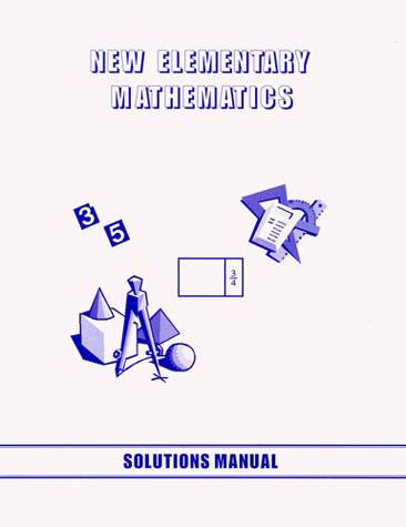 Singapore New Elementary Math 1 Solutions Manual only
