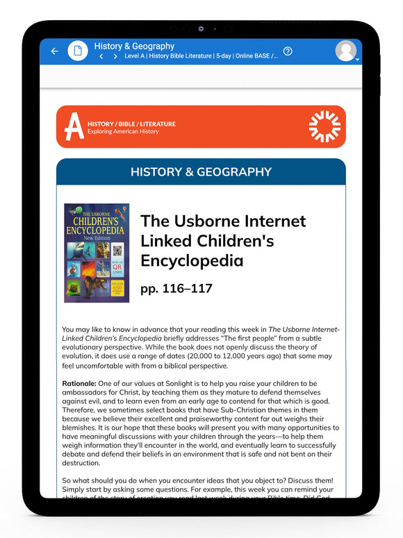 History/Bible/Literature A Instructor's Guide