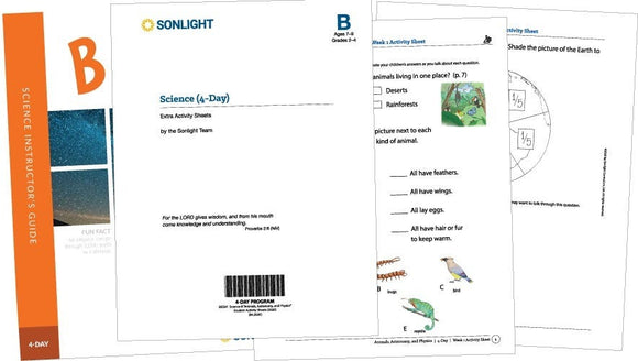 Extra Science B Student Activity Sheets