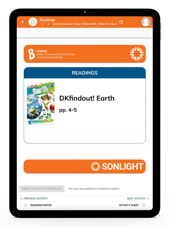 Science B Instructor's Guide