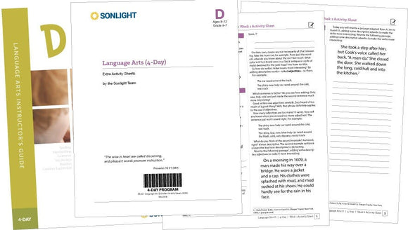 Extra Language Arts D Student Activity Sheets