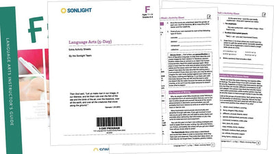 Extra Language Arts F Student Activity Sheets - 0