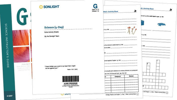 Extra Science G Student Activity Sheets