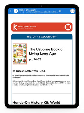 History/Bible/Literature K Online Instructor's Guide | 4-Day (with purchase)