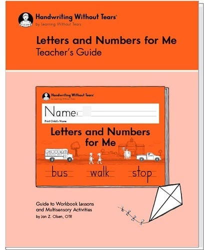Handwriting Without Tears: Teacher's Guide Level K