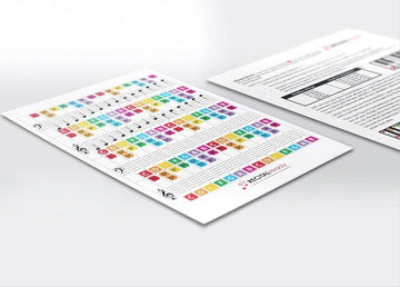 Color Piano Key Stickers