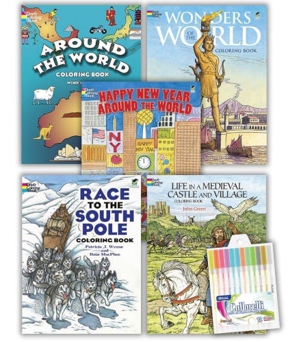 Modern History Coloring Book Collection