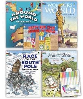 Modern History Coloring Book Collection