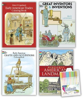 U.S. History History Coloring Book Collection