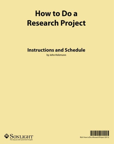 How to Do a Research Project