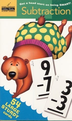 Subtraction Flash Cards