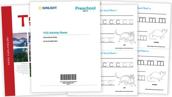 Extra Preschool Activity Sheets