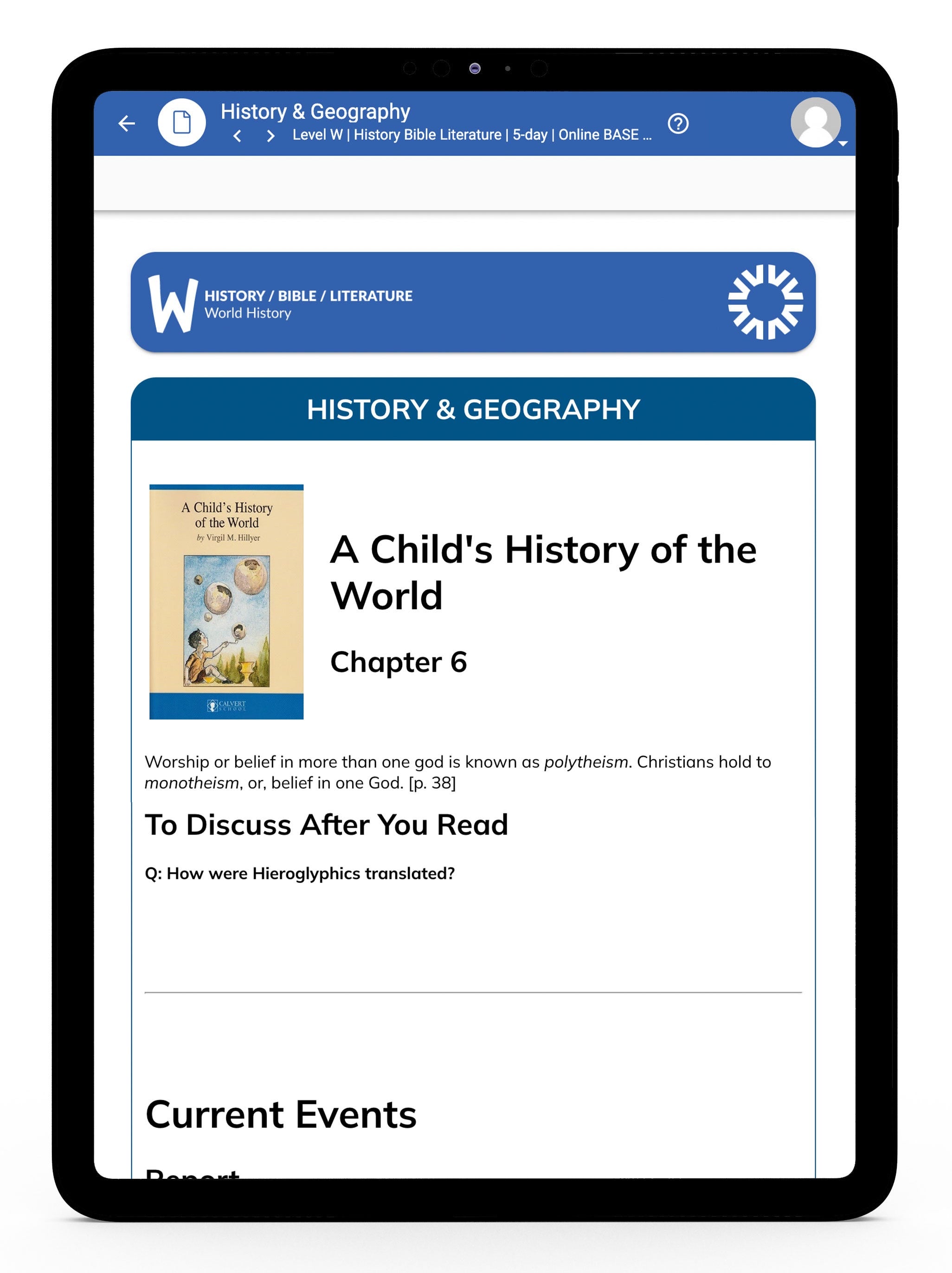History/Bible/Literature W Online Instructor's Guide | 5-Day (with purchase)