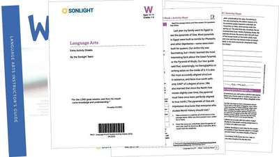 Extra Language Arts W Student Activity Sheets