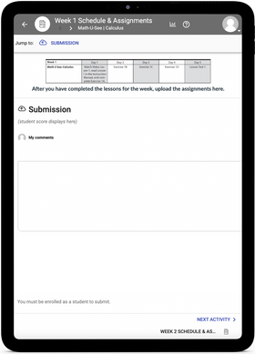 Math-U-See Calculus - Online Schedule