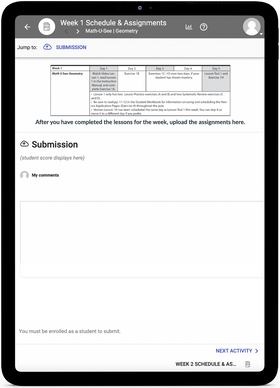 Math-U-See - Geometry Online Schedule