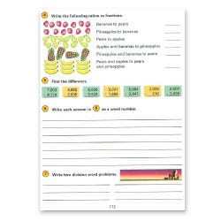 Horizons 3 Math Worksheetsratios, subtraction, writing numbers in word formfractions and decimal equivalents, division, subtracting 10double digit subtraction and additionplace value, double digit addition