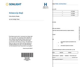 Extra Science H Student Activity Sheets - 0