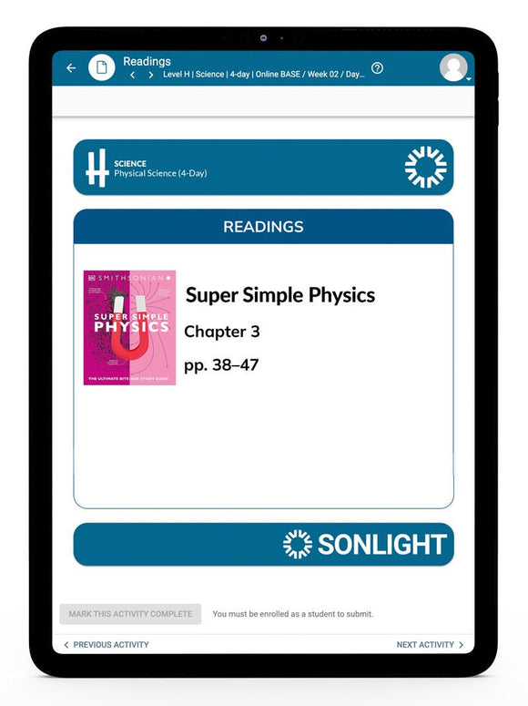 Science H Instructor's Guide