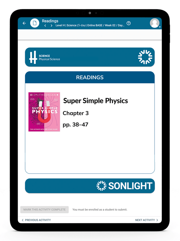 Science H Instructor's Guide